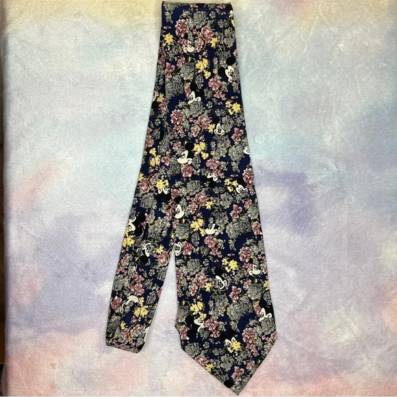 Mickey Mouse Men's Necktie Disney Tie Rack Silk - Picture 1 of 5
